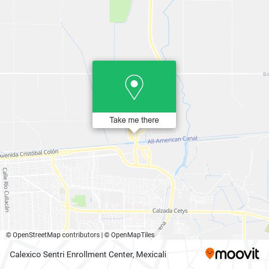 Calexico Sentri Enrollment Center map