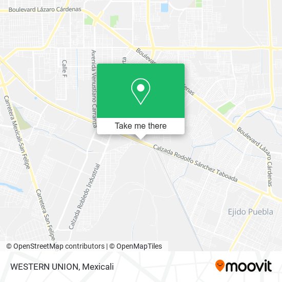 WESTERN UNION map