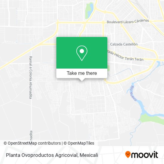 Mapa de Planta Ovoproductos Agricovial