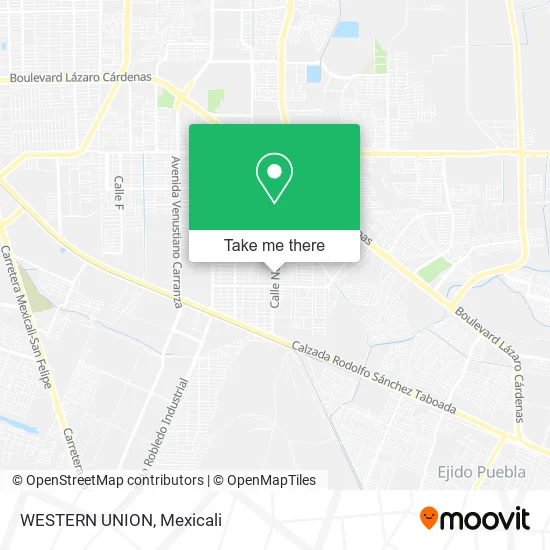 Mapa de WESTERN UNION