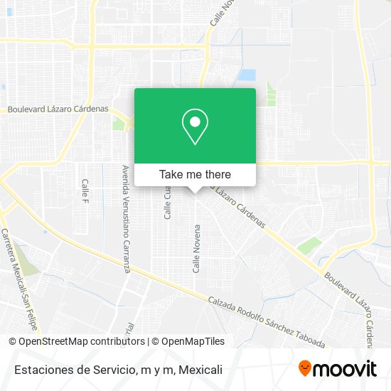 Estaciones de Servicio, m y m map