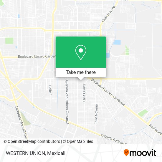 Mapa de WESTERN UNION