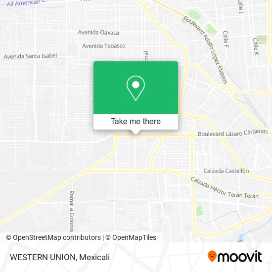 WESTERN UNION map