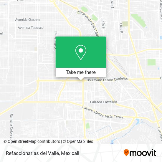 Mapa de Refaccionarias del Valle