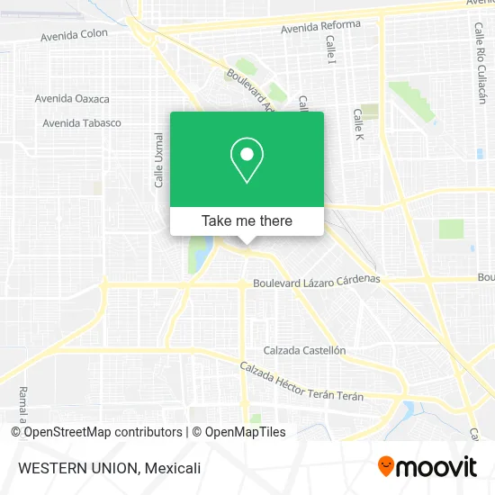 WESTERN UNION map