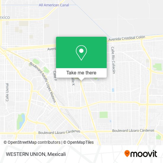 Mapa de WESTERN UNION