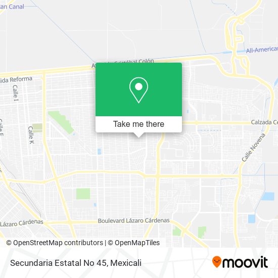 Mapa de Secundaria Estatal No 45