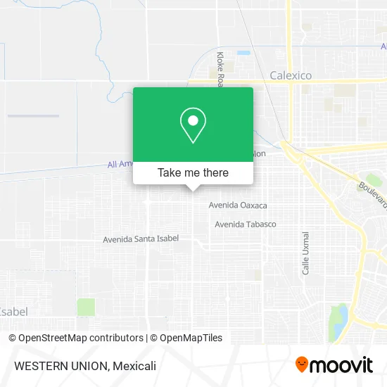 WESTERN UNION map
