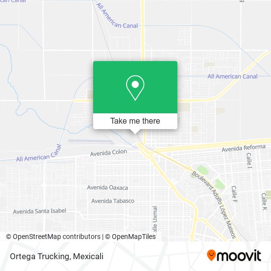 Mapa de Ortega Trucking