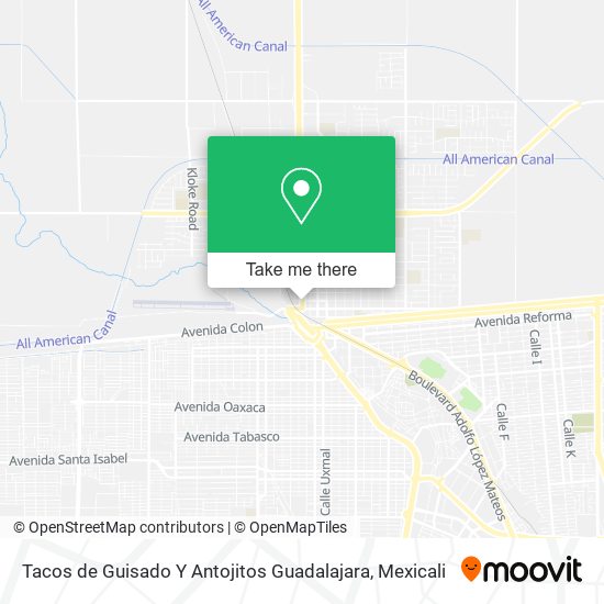 Mapa de Tacos de Guisado Y Antojitos Guadalajara