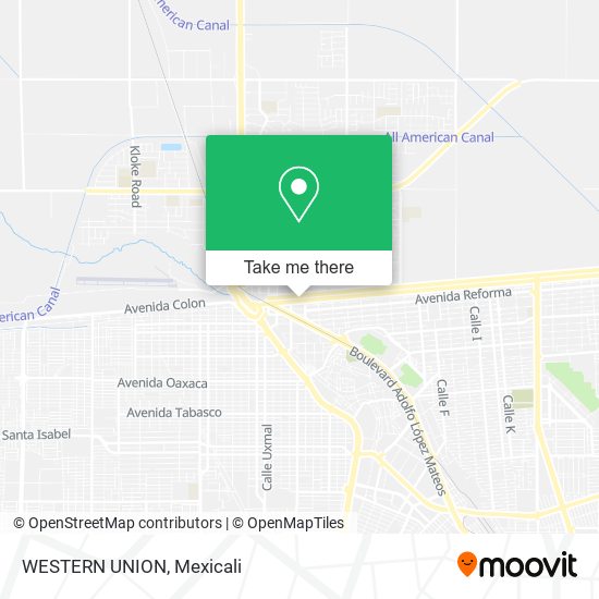 Mapa de WESTERN UNION