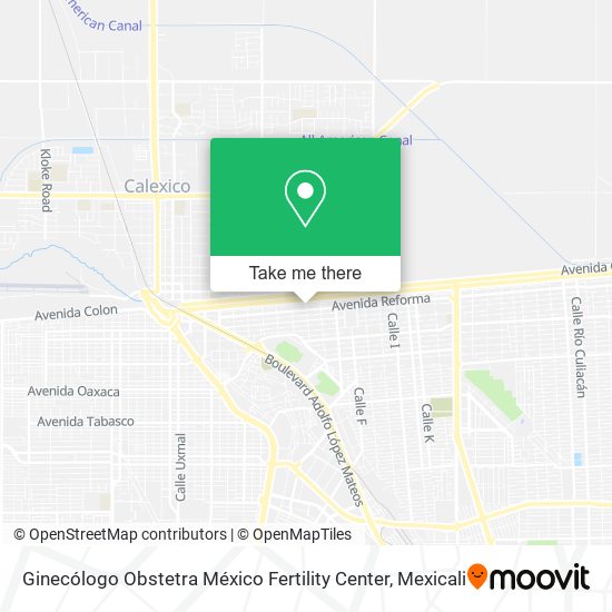 Ginecólogo Obstetra México Fertility Center map