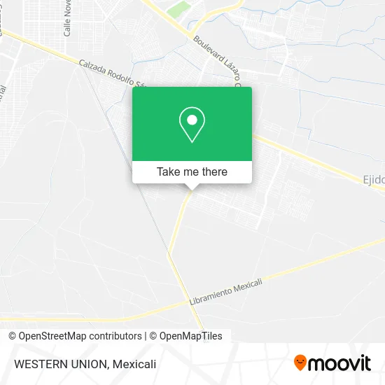 WESTERN UNION map