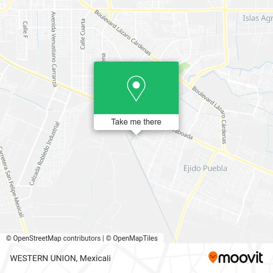 WESTERN UNION map