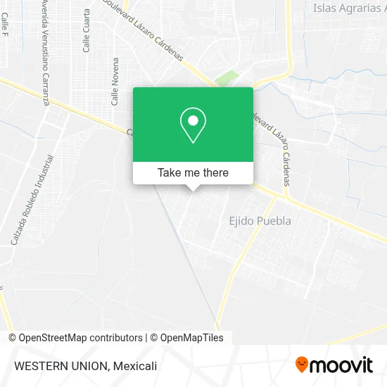 WESTERN UNION map