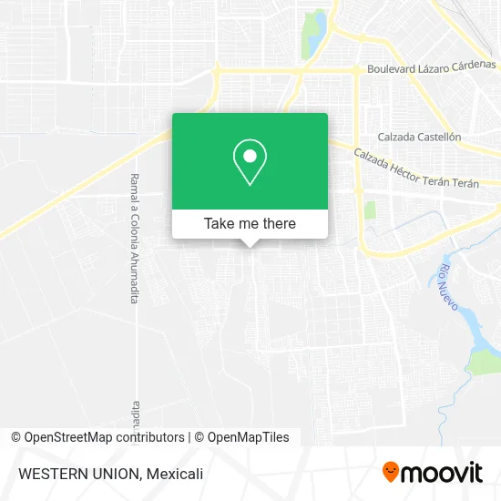 WESTERN UNION map