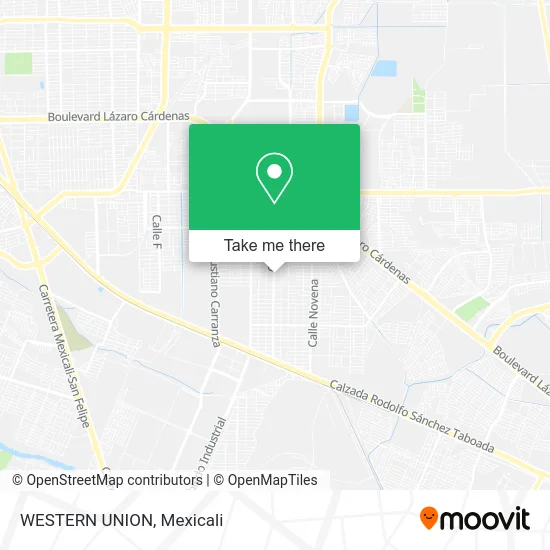Mapa de WESTERN UNION