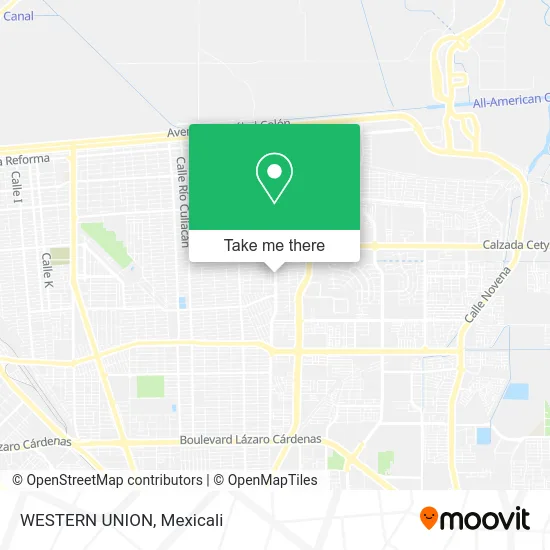 WESTERN UNION map