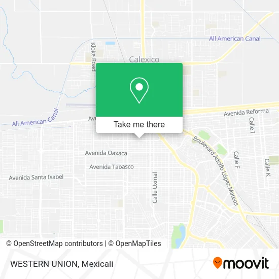 Mapa de WESTERN UNION