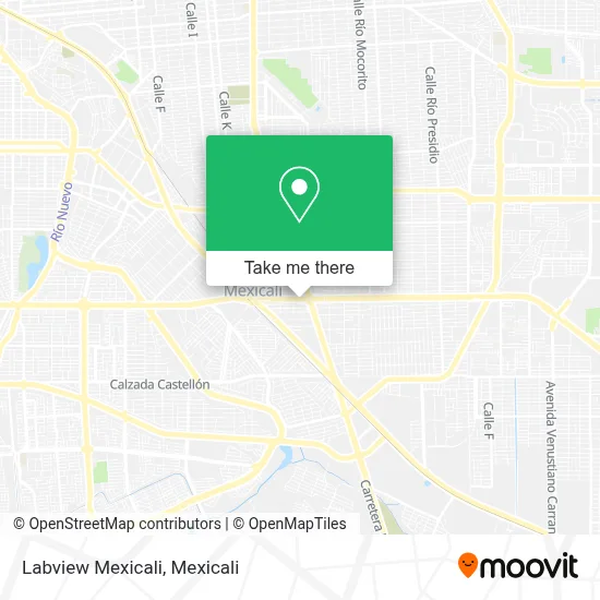 Labview Mexicali map
