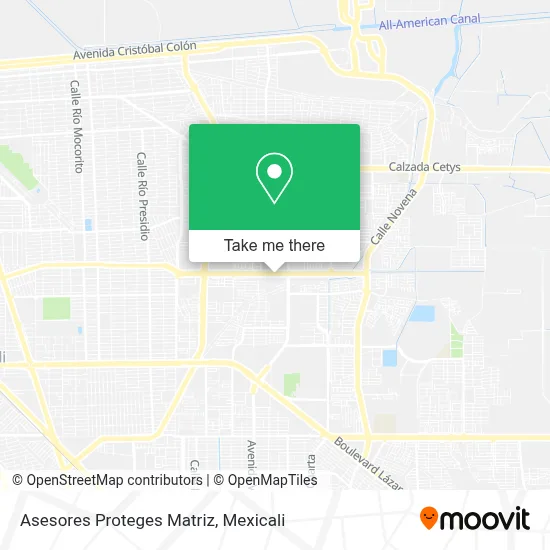 Asesores Proteges Matriz map
