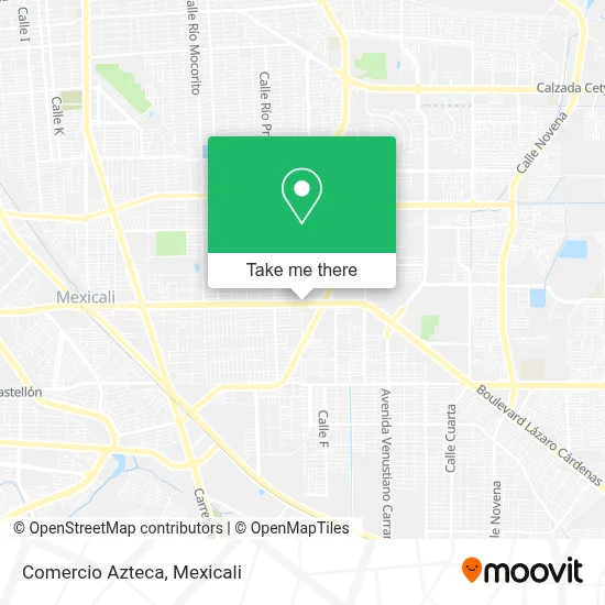 Comercio Azteca map