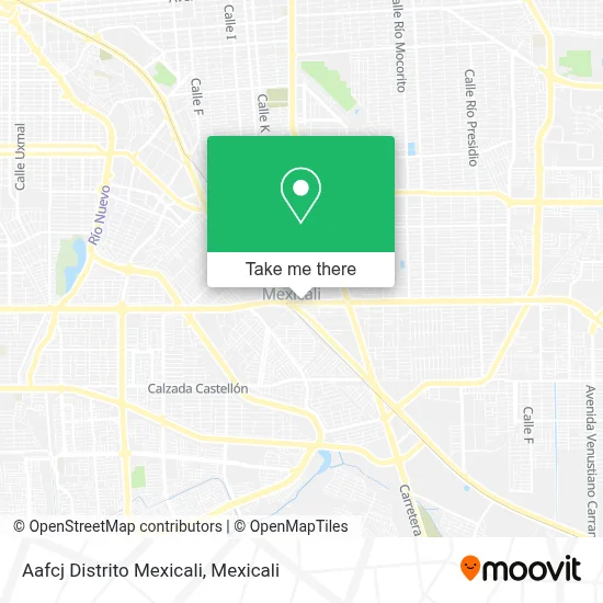 Aafcj Distrito Mexicali map