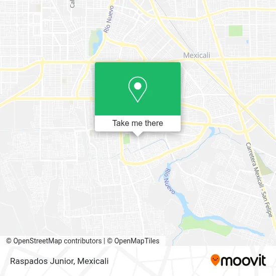 Raspados Junior map