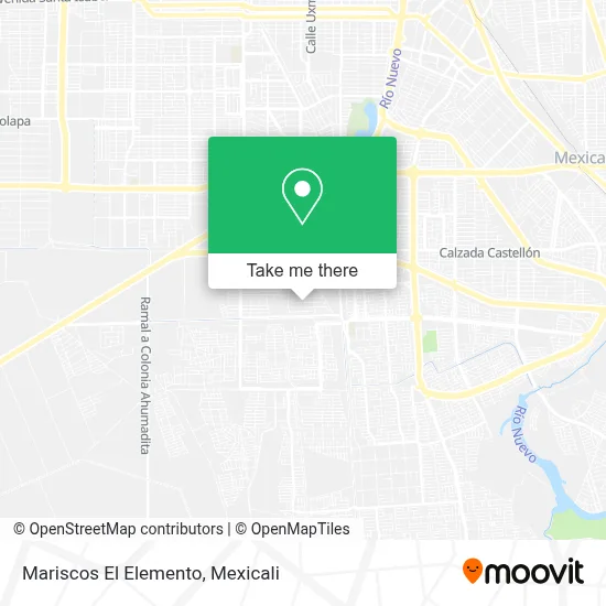 Mariscos El Elemento map