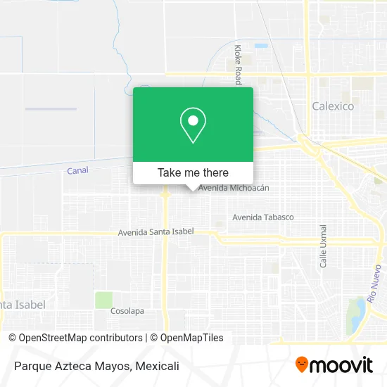 Parque Azteca Mayos map