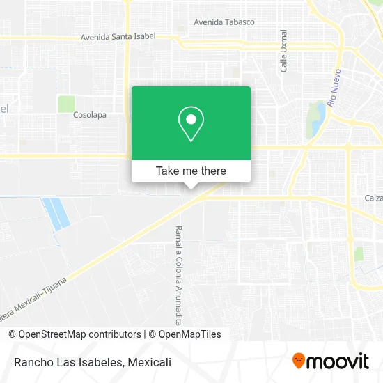 Rancho Las Isabeles map