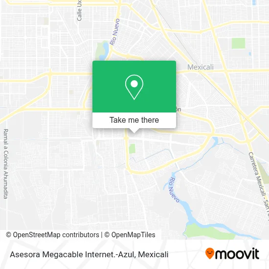 Asesora Megacable Internet.-Azul map