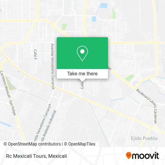 Rc Mexicali Tours map