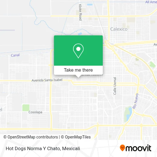 Hot Dogs Norma Y Chato map
