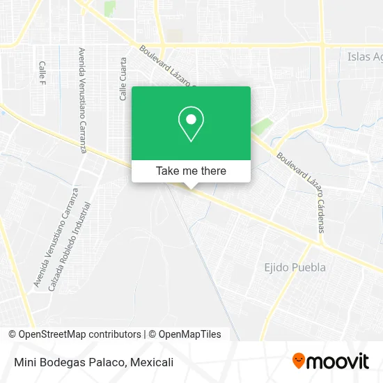 Mini Bodegas Palaco map