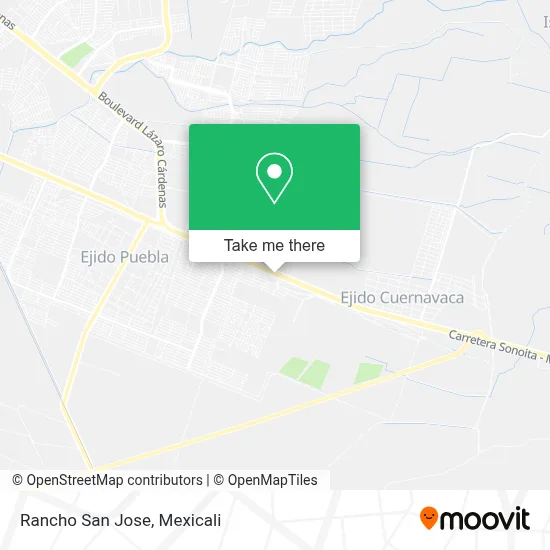 Rancho San Jose map