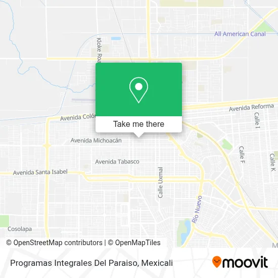 Programas Integrales Del Paraiso map