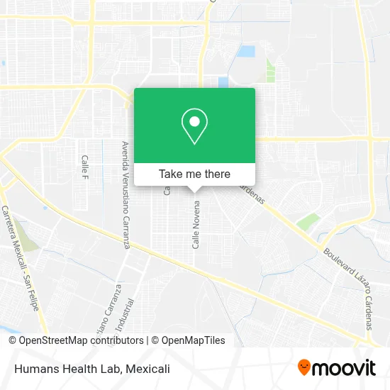 Humans Health Lab map