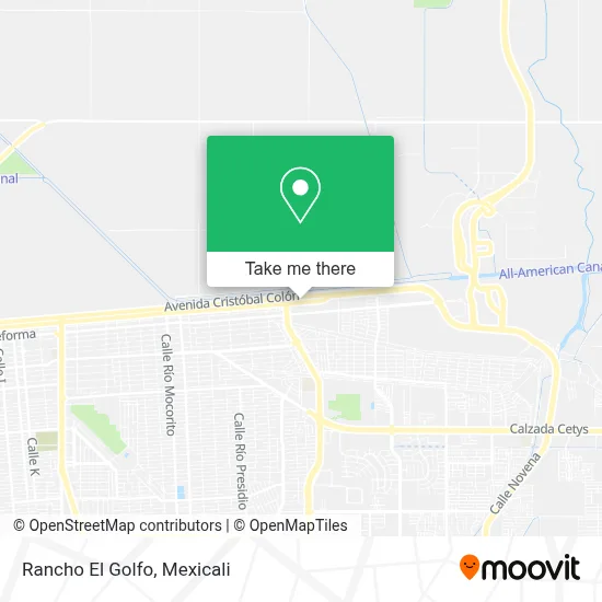 Rancho El Golfo map