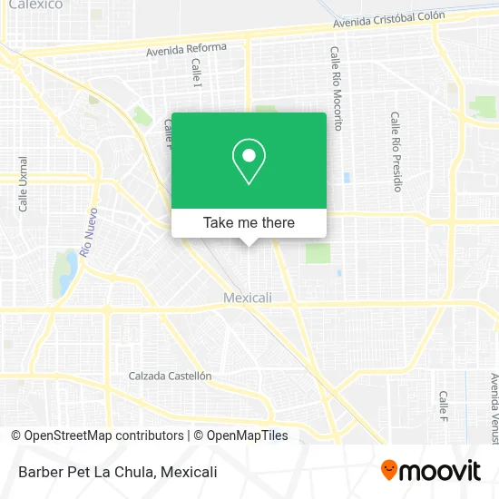Barber Pet La Chula map