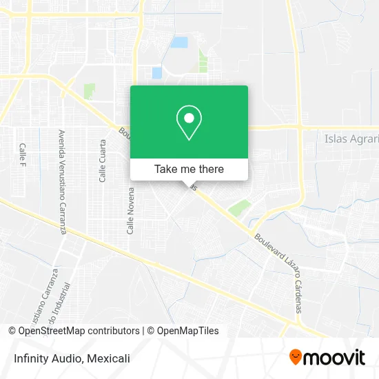 Infinity Audio map