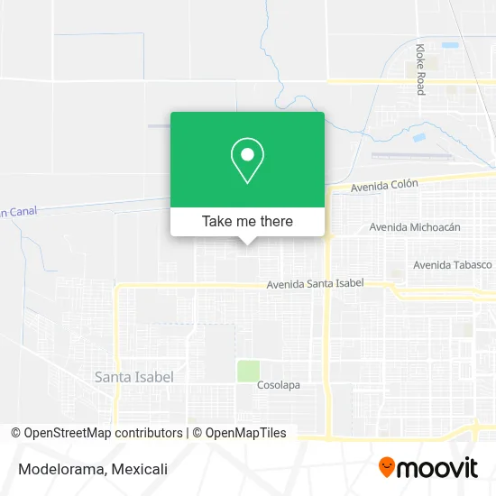 Modelorama map