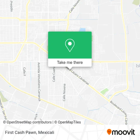 First Cash Pawn map