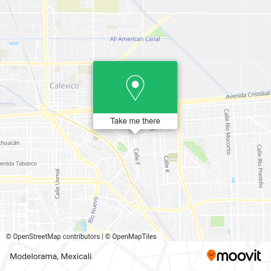Modelorama map