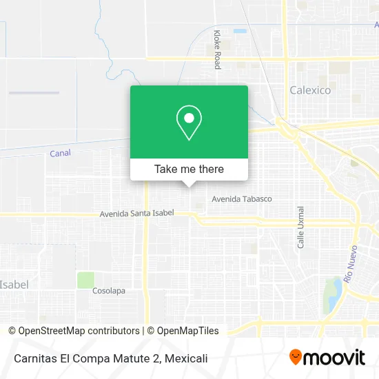 Carnitas El Compa Matute 2 map