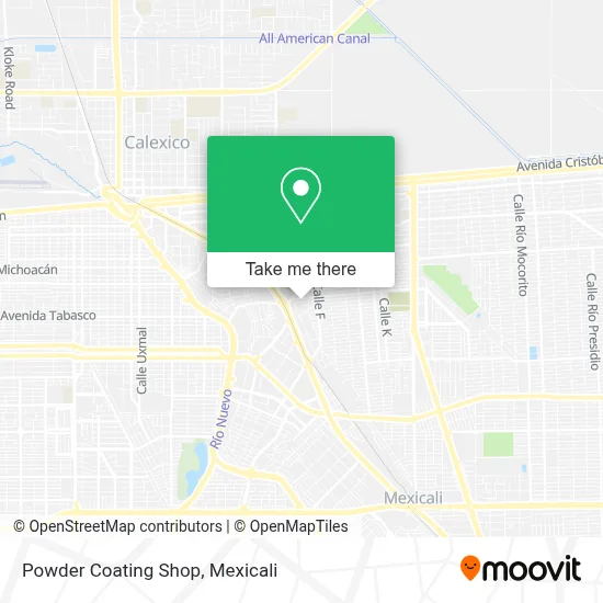 Powder Coating Shop map