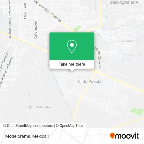 Modelorama map