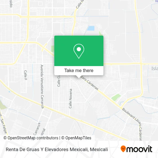 Renta De Gruas Y Elevadores Mexicali map