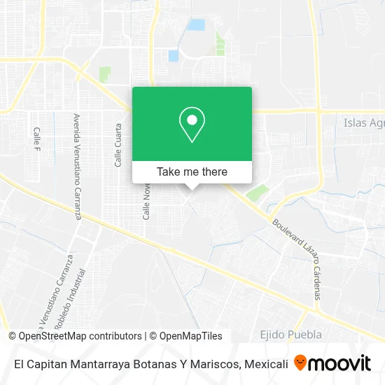 El Capitan Mantarraya Botanas Y Mariscos map