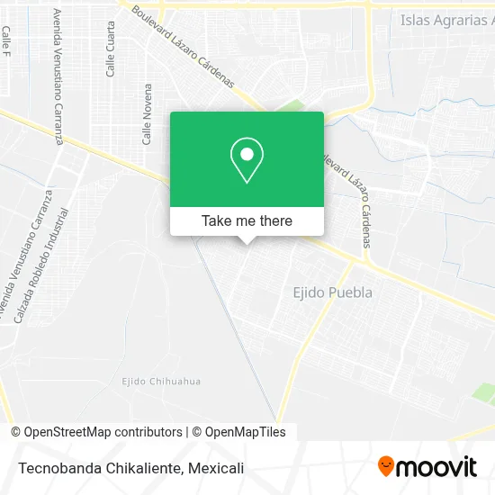 Tecnobanda Chikaliente map